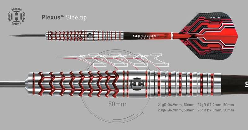 Rzutki Harrows PLEXUS 90% Steeltip